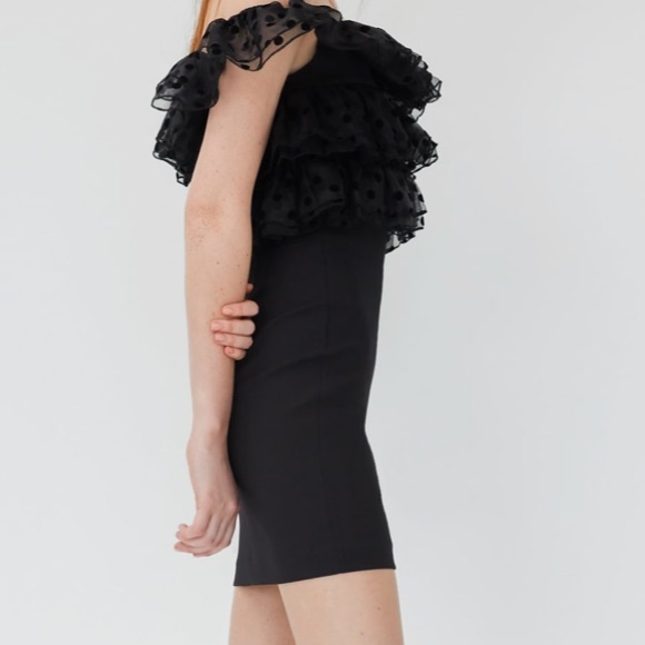 Zara Ruffled Mini Dress - Picture 5 of 7